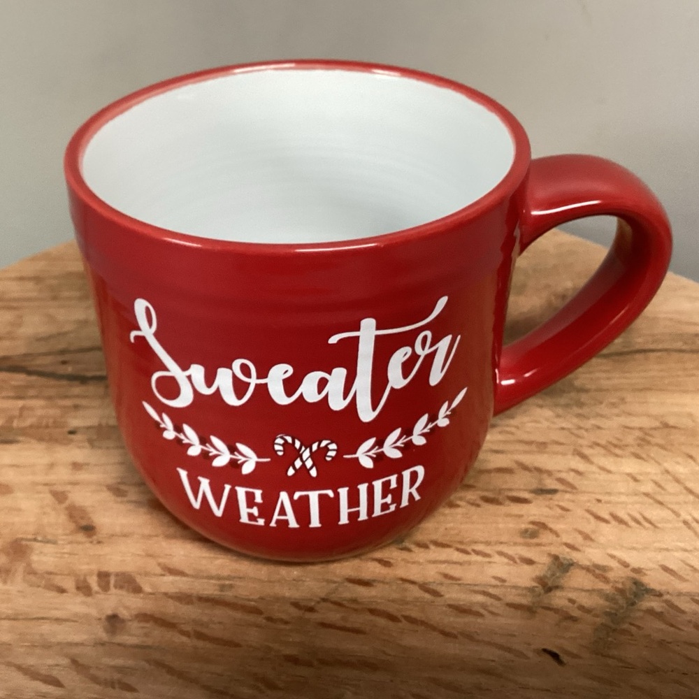 🔴 Beautiful - Large - Ceramic Crafted - Christmas Holiday Season Mug / Cup
